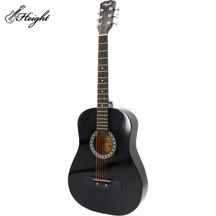 All Solid Acoustic Guitar ABS Fingerboard Guitarra