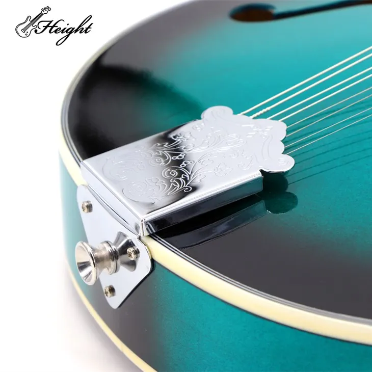 Mini Mandolin High Gloss Blue 6 Strings Mandolin